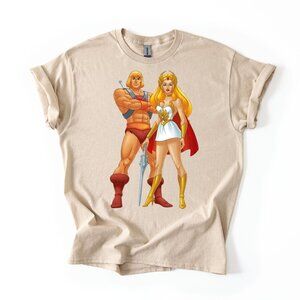 SHE-RA He-Man Masters of the Universe T-Shirt Women's 80s Cartoon Tee Retro Gift
